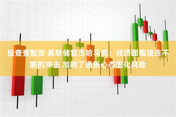 投查查配资 美联储官员哈马克：经济面临接连不断的冲击 加剧了通胀心态固化风险